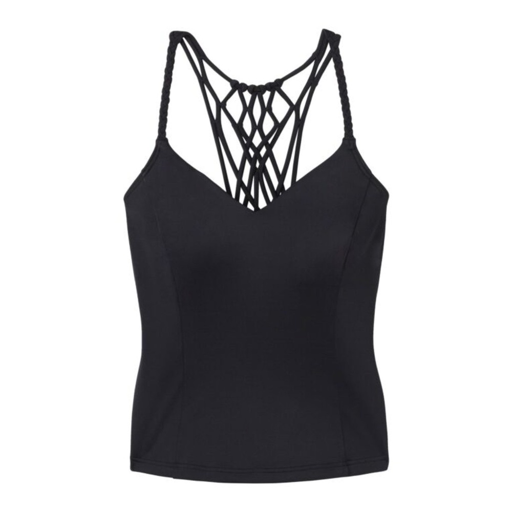 PRANA Talula Tankini Swimsuit Top Black Size Small
